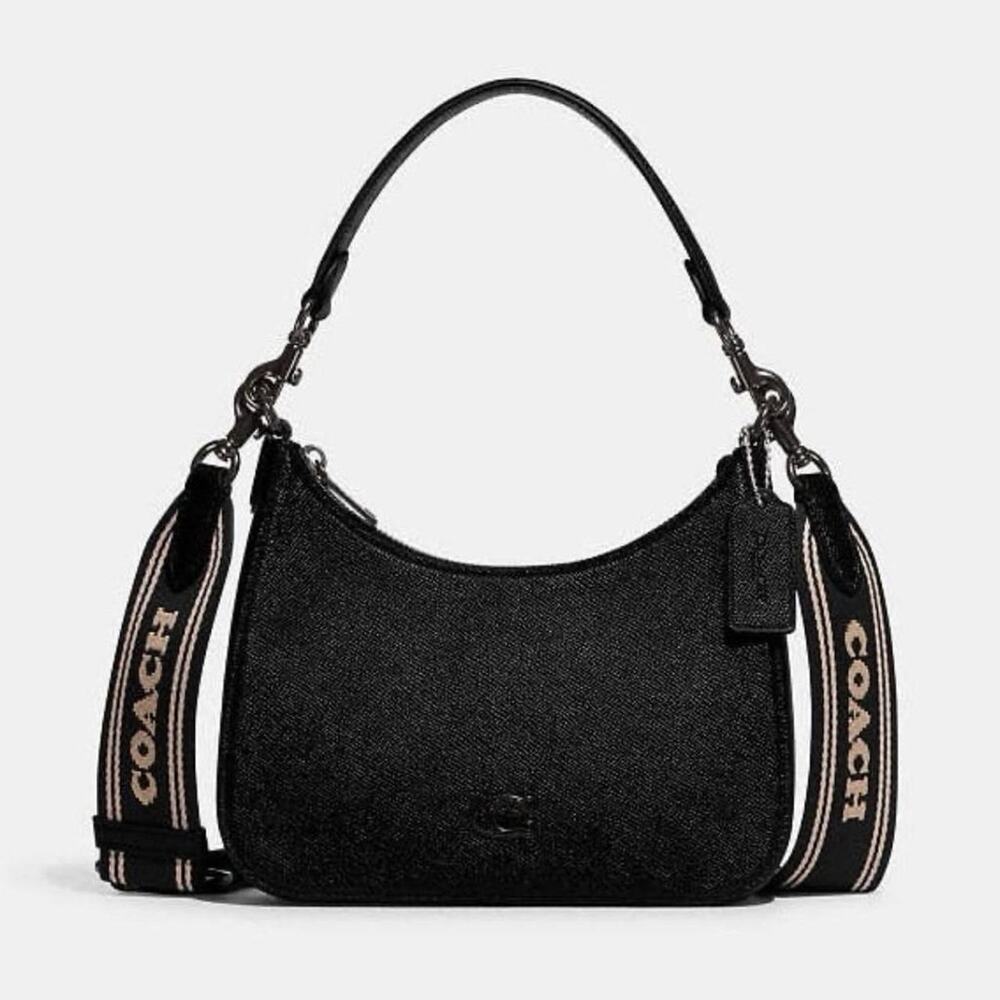 Coach hobo black small crossgrain - Picture 8 of 8